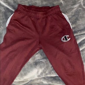 Champion burgundy sweats